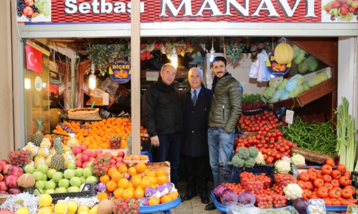 Mustafa Bozbey’den Setbaşı esnafına ziyaret…