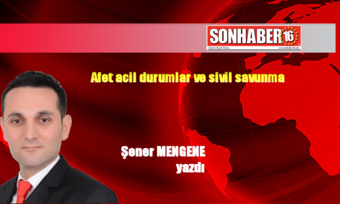 Afet acil durumlar ve sivil savunma